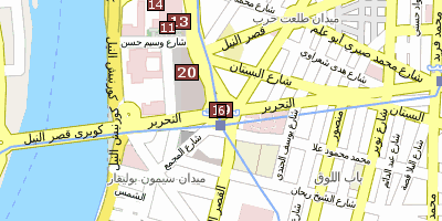 Tahrir-Platz Kairo Stadtplan